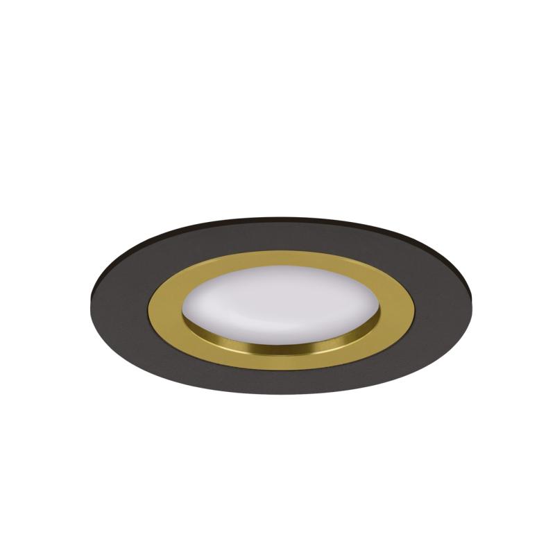 Sufitowa oprawa punktowa oczko okrągła PLUTO C czarna/złota