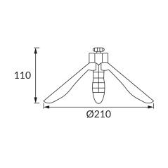 Statyw, noga do naświetlacza LED BAZA 11
