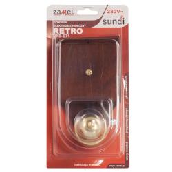 Dzwonek Retro DNS-971 ciemne drzewo Zamel