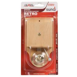 Dzwonek Retro DNS-971 jasne drzewo Zamel