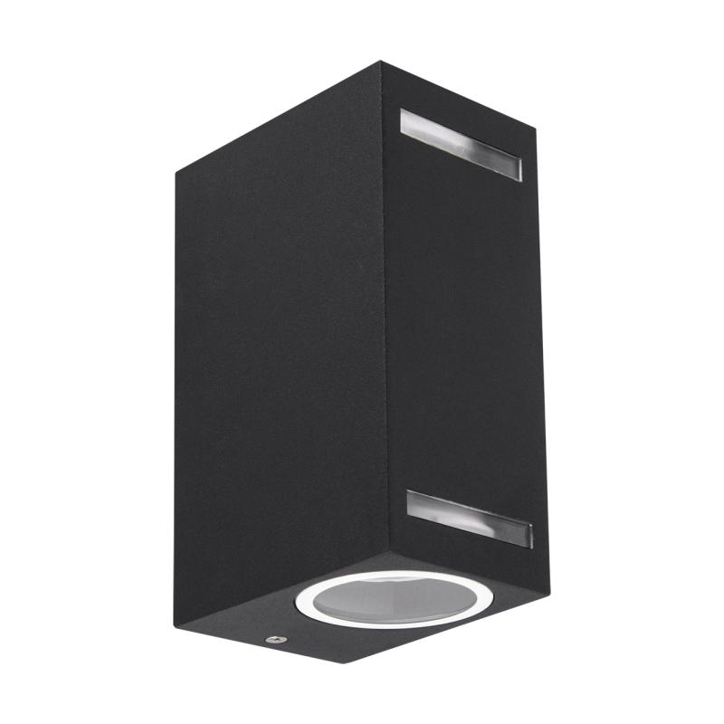 Kinkiet zewnętrzny ogrodowy elewacyjny FOREST 2xGU10 D IP54 czarny