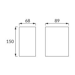 Kinkiet zewnętrzny ogrodowy elewacyjny GAMP 2xGU10 D IP54 czarny