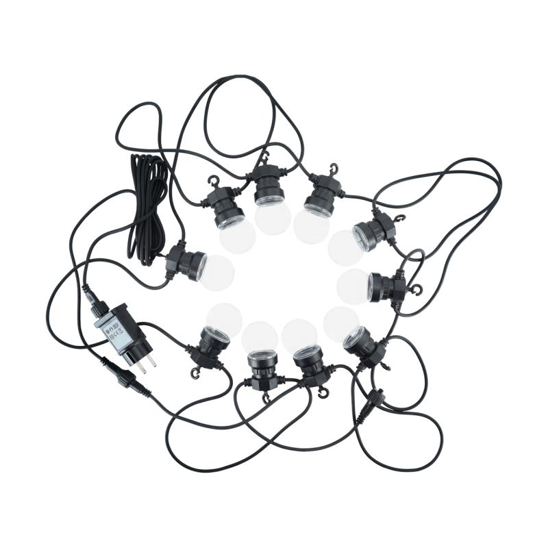 Girlanda ogrodowa SMD LED TARGET 6W 2700K 10 żarówek czarna