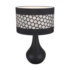Lampka nocna stołowa WANDA E14 czarna