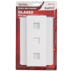 Gong dwutonowy Glasso GNS-248 biały Zamel