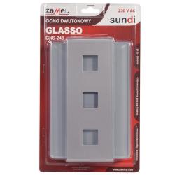 Gong dwutonowy Glasso GNS-248 srebrny Zamel