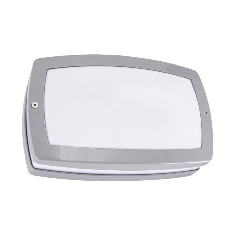 Kinkiet, plafon z numerem domu SOLINA LED L 8W 4100K IP54 szary