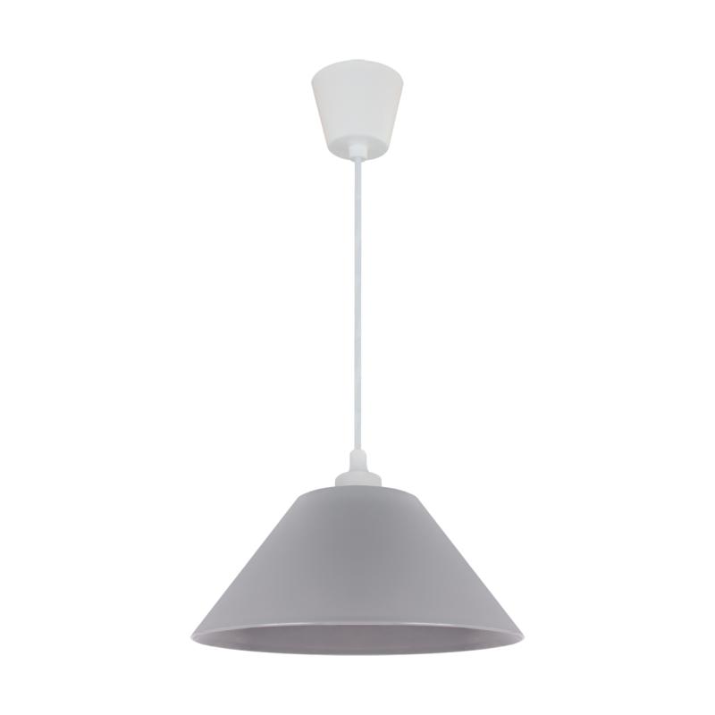 Lampa oprawa sufitowa wisząca INKA 25 cm szara