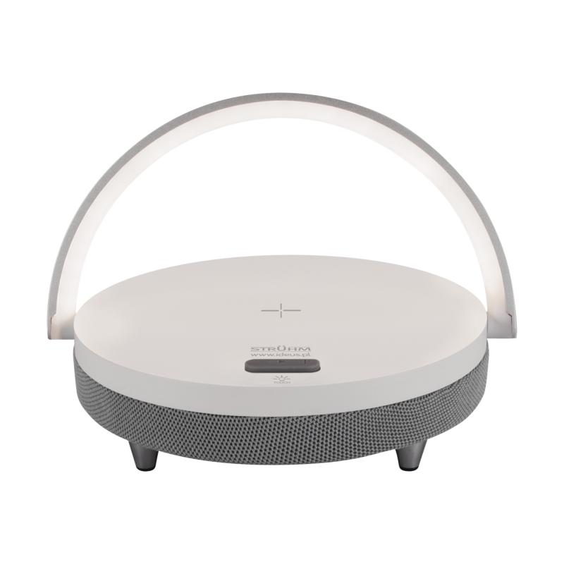 Lampka biurkowa z głośnikiem Bluetooth SATURN LED SPEAKER biała