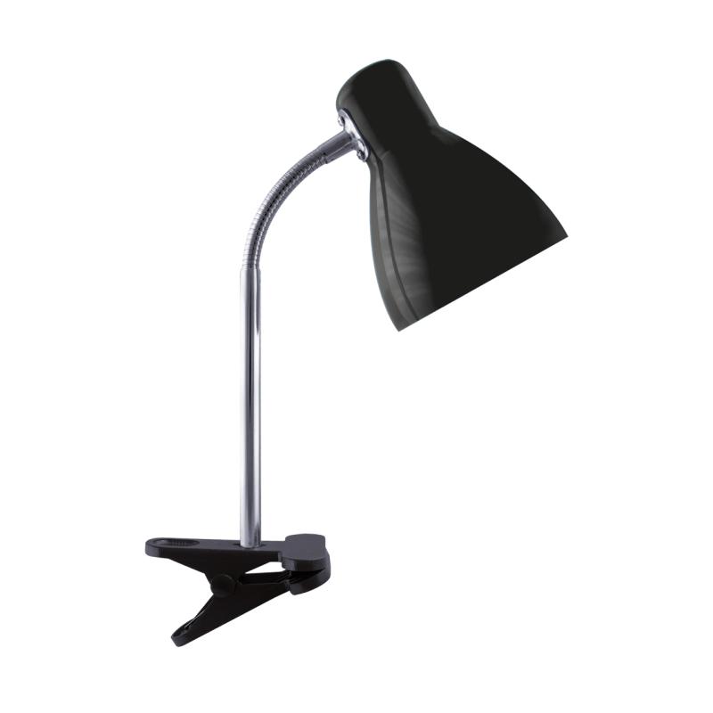 Lampka biurkowa KATI E27 czarna klips
