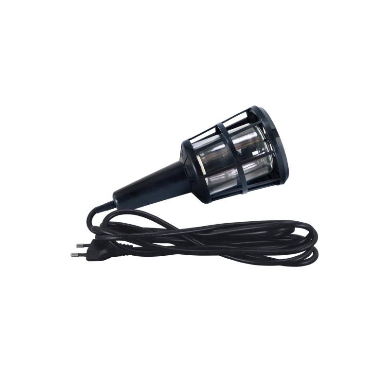 Oprawa przenośna warsztatowa ERNEST E27 czarna