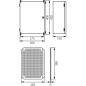 Obudowa rozdzielnica natynkowa UNIbox 400x300 Uni-1 IP65 IK07