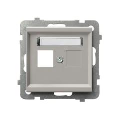Ospel Sonata kaszmir - obudowa gniazda pojedynczego typu Keystone prosta GPK-1R/p/82