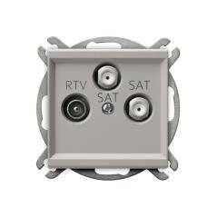 Ospel Sonata kaszmir - gniazdo RTV-SAT podwójne GPA-R2S/m/82