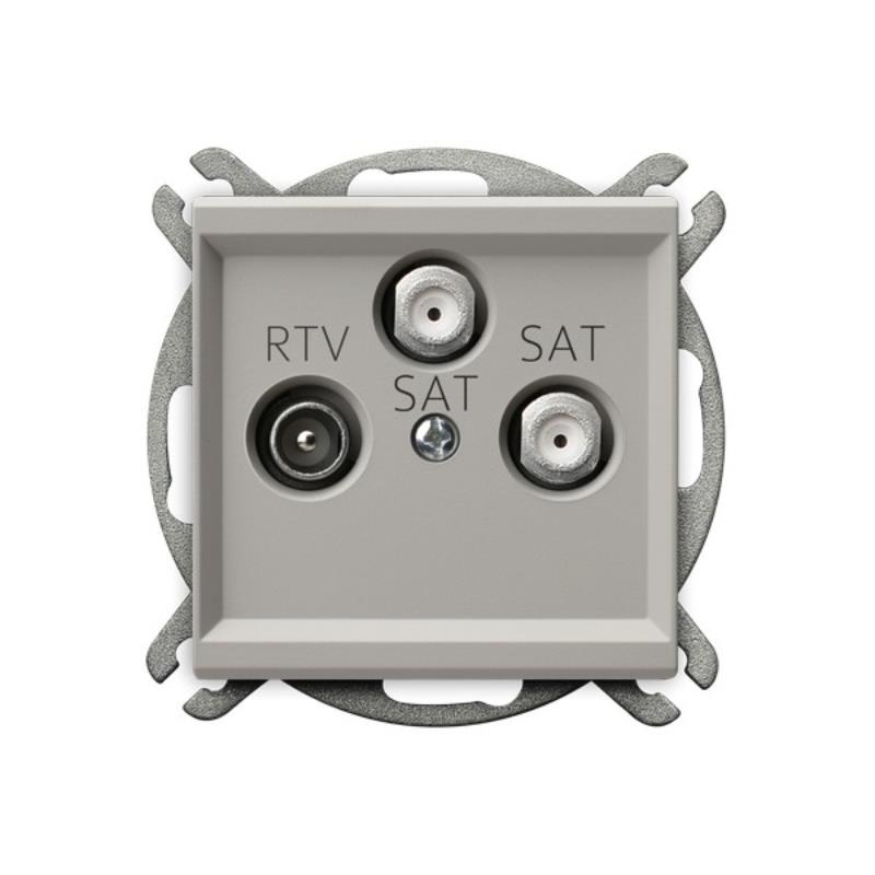 Ospel Sonata kaszmir - gniazdo RTV-SAT podwójne GPA-R2S/m/82