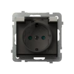 Ospel Sonata kaszmir - gniazdo bryzgoszczelne  SCHUKO GPH-1RS/m/82/d