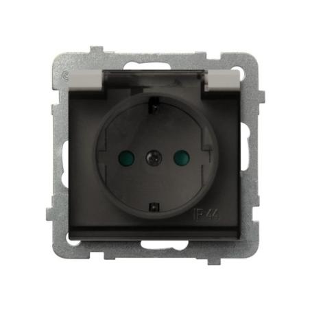 Ospel Sonata kaszmir - gniazdo bryzgoszczelne  SCHUKO GPH-1RS/m/82/d