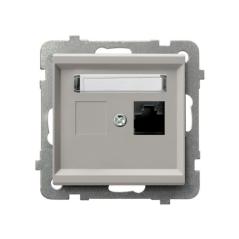 Ospel Sonata kaszmir - gniazdo komputerowe kat.5e GPK-1R/K/m/82