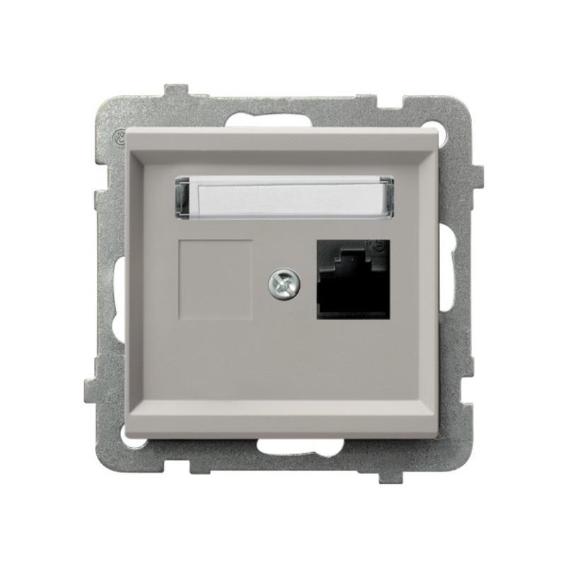 Ospel Sonata kaszmir - gniazdo komputerowe kat.5e GPK-1R/K/m/82