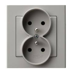 Ospel Sonata kaszmir - gniazdo podwójne (+0) GP-2RZ/82