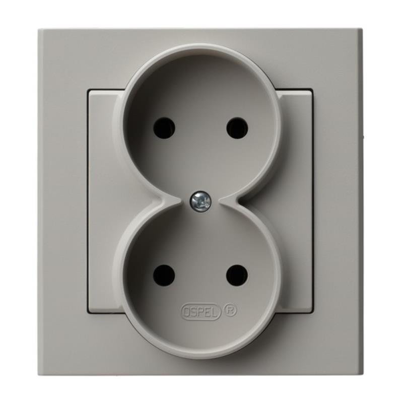 Ospel Sonata kaszmir - gniazdo podwójne GP-2R/82