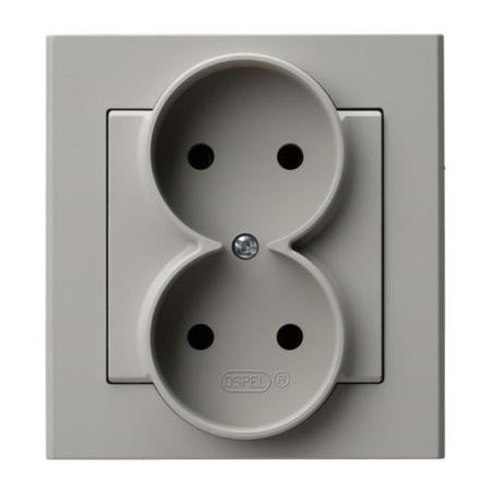 Ospel Sonata kaszmir - gniazdo podwójne GP-2R/82