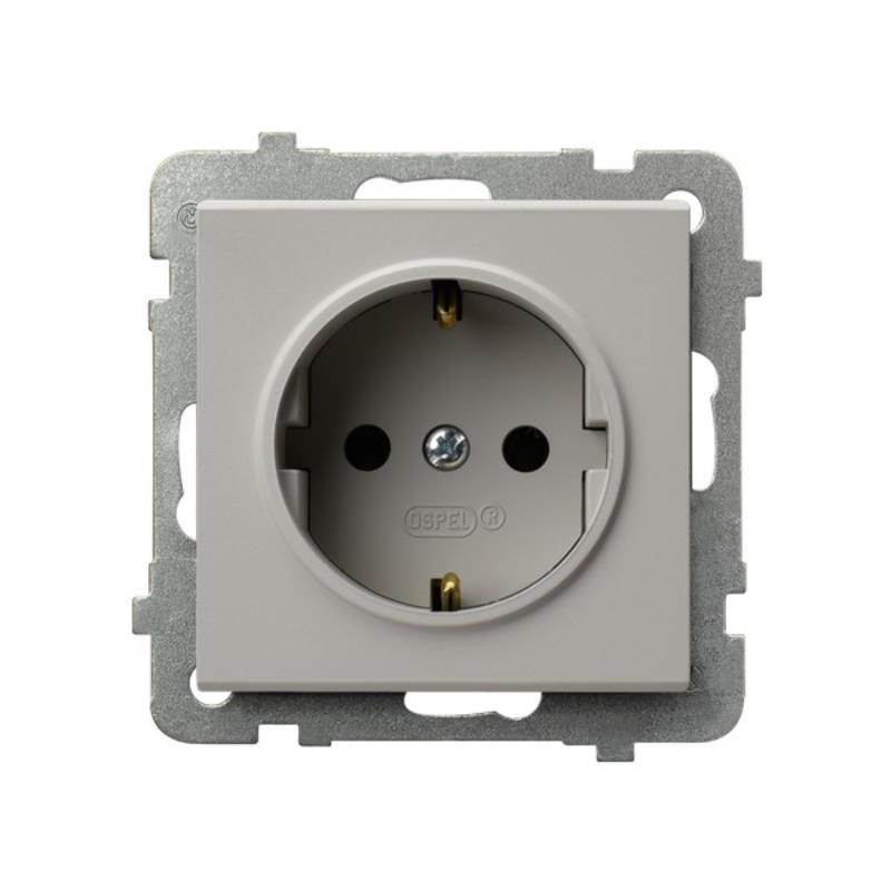 Ospel Sonata kaszmir - gniazdo pojedyncze  SCHUKO GP-1RS/m/82