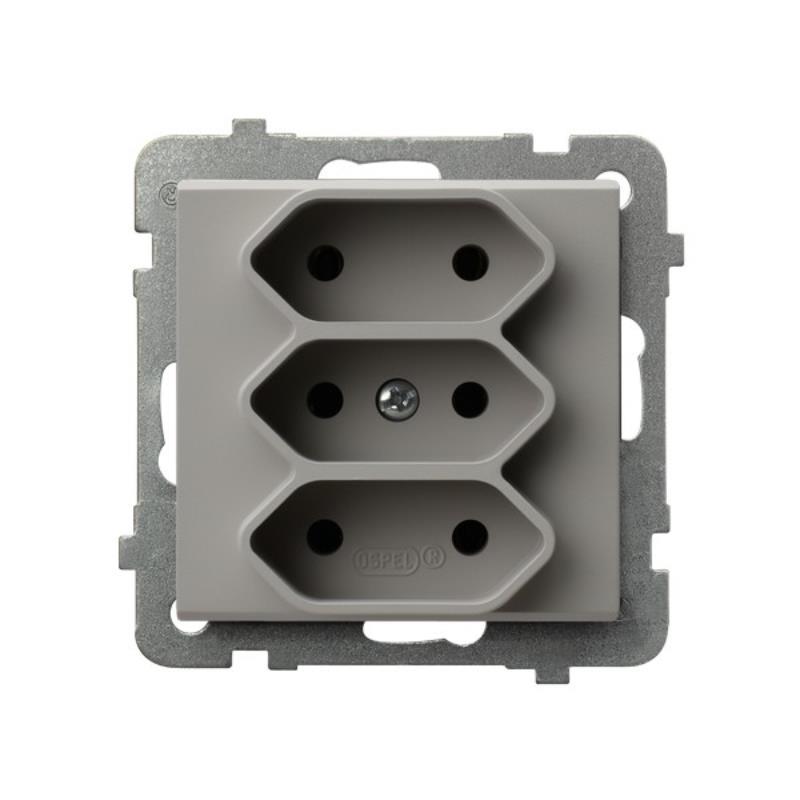 Ospel Sonata kaszmir - gniazdo potrójne GP-3R/m/82