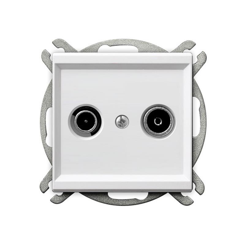 Ospel Sonata biały mat - gniazdo RTV końcowe GPA-RK/m/75