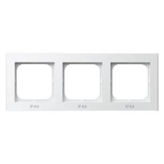 Ospel Sonata biały mat - ramka IP44 RH- 3R/75