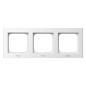 Ospel Sonata biały mat - ramka IP44 RH- 3R/75