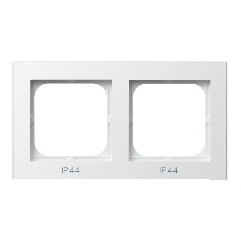 Ospel Sonata biały mat - ramka IP44 RH-2R/75