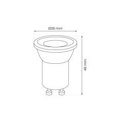 Żarówka LED 3W Mini GU10 4000K