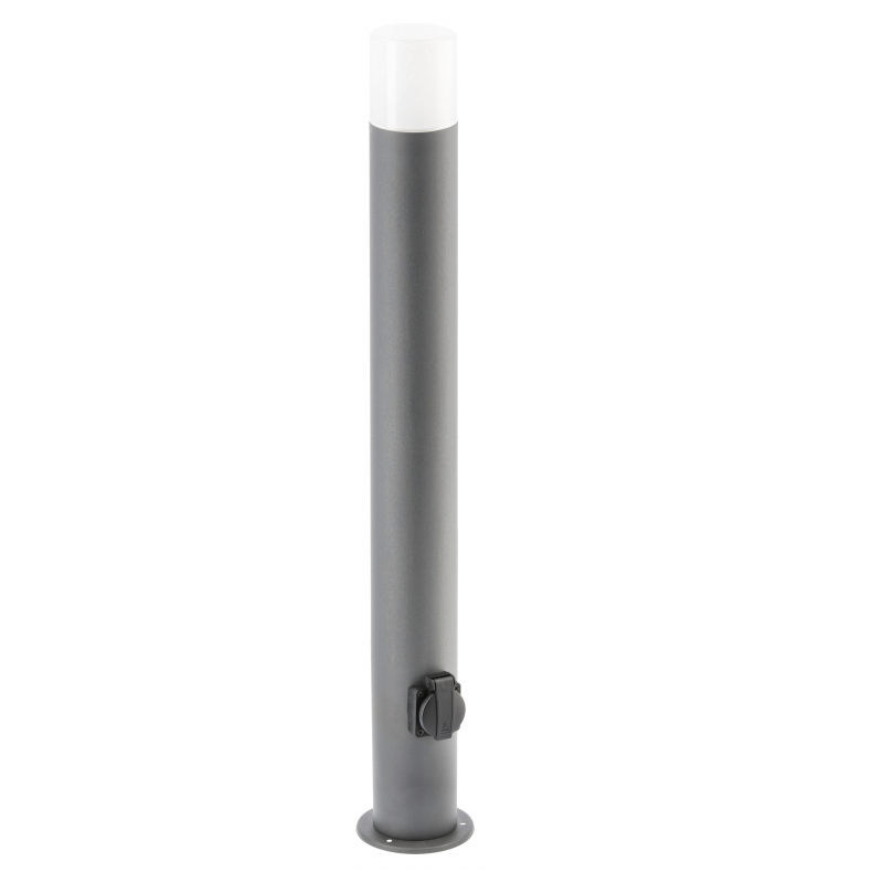 Lampa ogrodowa stojąca z gniazdem CORTA-P 80 E27 IP44 grafit