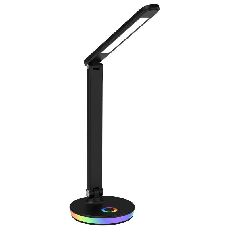 Lampka biurkowa NEPTUN LED 4000K+RGB czarna Goldlux