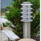 Lampa ogrodowa stojąca Serena 45cm srebrna E27 IP44 204523 Goldlux