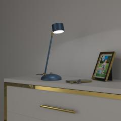 Lampka biurkowa ARENA BLUE/złota 1xGX53