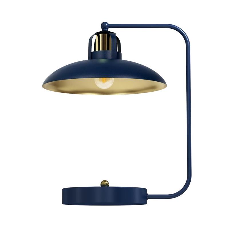 Lampka biurkowa FELIX NAVY BLUE/złota 1xE27