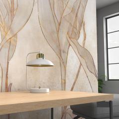 Lampka biurkowa FELIX biała/złota 1xE27