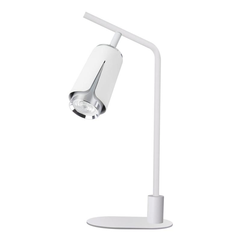 Lampa gabinetowa, biurkowa FLOWER biała CHROME 1xGU10