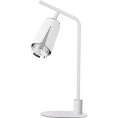 Lampa gabinetowa, biurkowa FLOWER biała CHROME 1xGU10