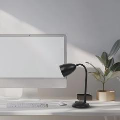 Lampka biurkowa LOGIC czarna 1xE27