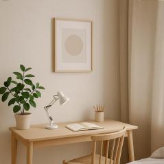 Lampka biurkowa NEXA biała 1xE27