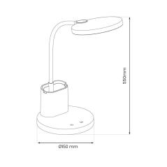 Lampka biurkowa SCUOLA czarna 5W LED
