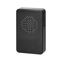 Dzwonek przewodowy elektroniczny jednotonowy LARK MAXI 230V czarny OR-DP-MR-161/B Orno