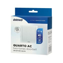 Dzwonek QUARTO OR-DP-MR-149/W biały Orno