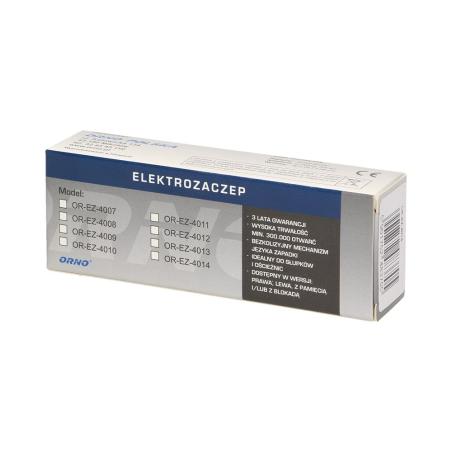 Elektrozaczep prawy bez pamięci, bez blokady OR-EZ-4014