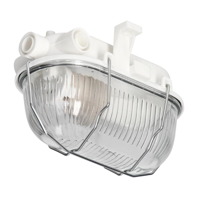 BODRUM, oprawa oświetleniowa, E27, max. 15W, IP54, klosz szklany, stalowa osłona, biała