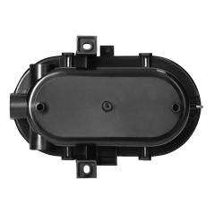 BODRUM, oprawa oświetleniowa, E27, max. 15W, IP54, klosz szklany, stalowa osłona, czarna