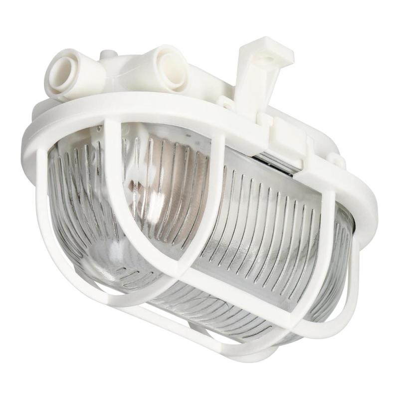 SOTOA, oprawa oświetleniowa, E27, max. 15W, IP54, klosz szklany, osłona plastikowa, biała